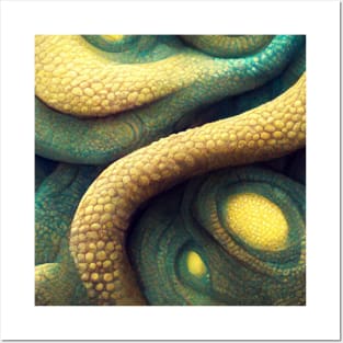 Snake skin texture Posters and Art